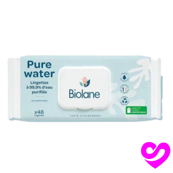 biolane lingettes pure water pcs png