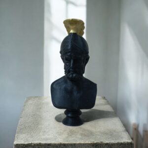 Sculpture décorative "Hannibal Barca" – Résine artisanale -Noir