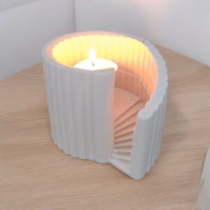 Porte-bougie design “Éclipse” – Élégance en résine