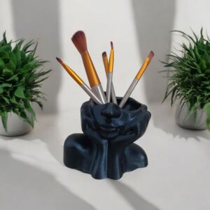 Porte-pinceaux visage en résine – Organisateur maquillage design & décoratif