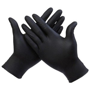 Gants Nitrile Noir - Anti-Allergies